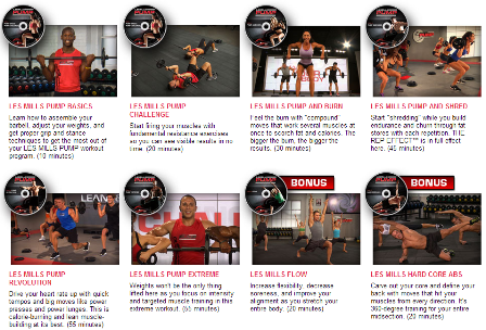 What You Get with Les Mills Pump Program