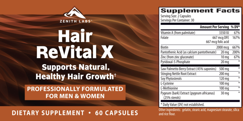 Hair Revital X - Supplement Facts